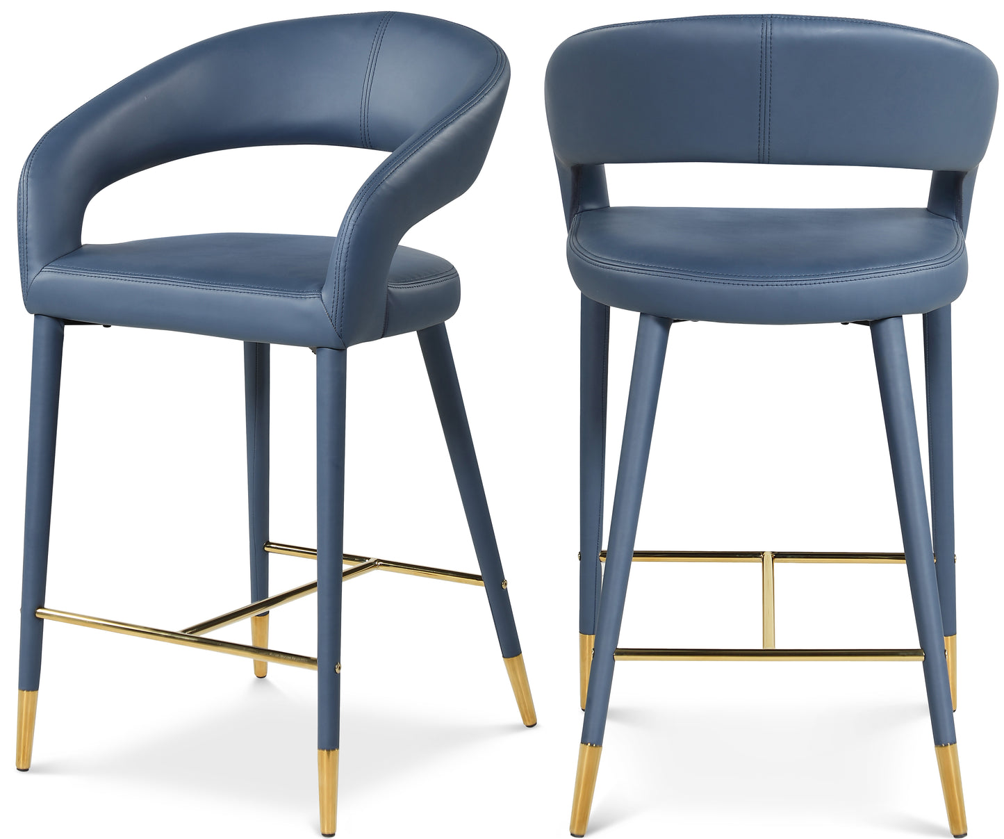 Destiny Faux Leather Stool SKU: 541White-C