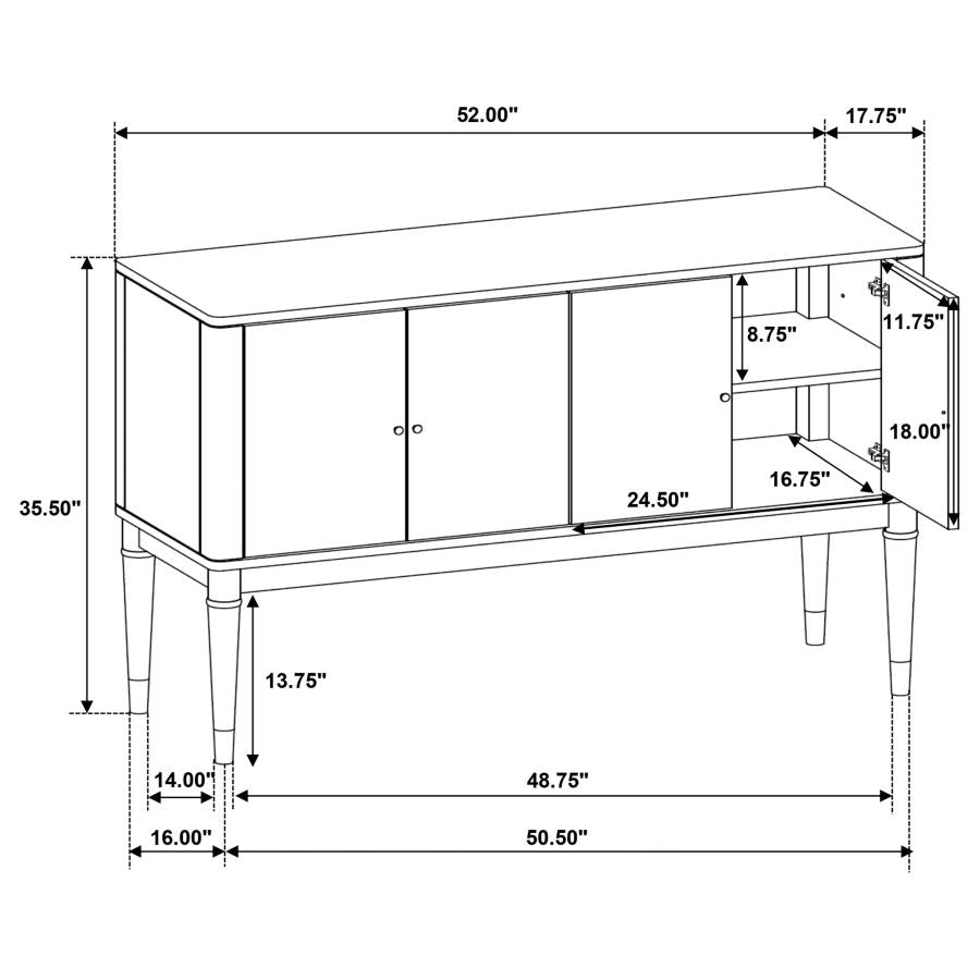 Brookmead Extension Leaf Dining Table Black