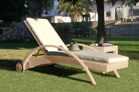 Panama Jack Austin Chaise Lounge with Cushion PJO-3801-NAT-CL-CUSH