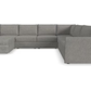 Flexsteel Modular Sectional with Storage Ottoman