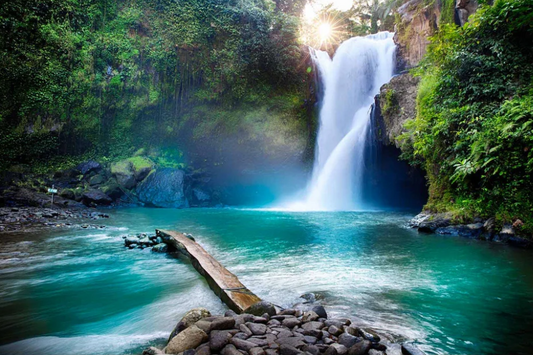 CASCADE Tranquil Waterfall Modern Wall Art TG