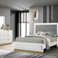 Juego de dormitorio de 4 piezas Caraway Eastern King en color blanco 224771KE-S4 