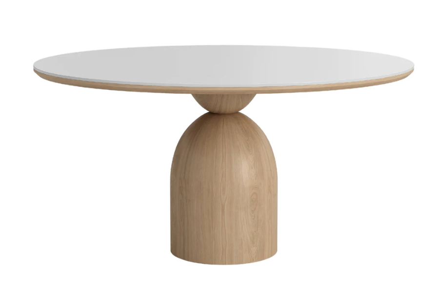 ANDREA | WHITE CERAMIC TABLE CB-8604-53