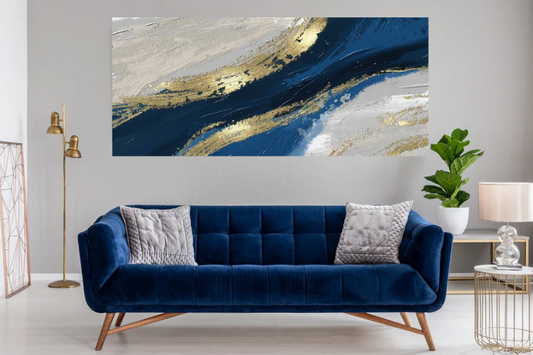 AURUM Abstract Print of an Oil Painting TG