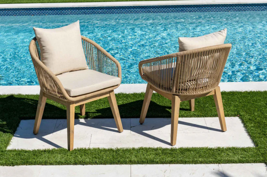 Panama Jack Set of 2 Cabo Dining Armchairs PJO-4401-NAT-AC