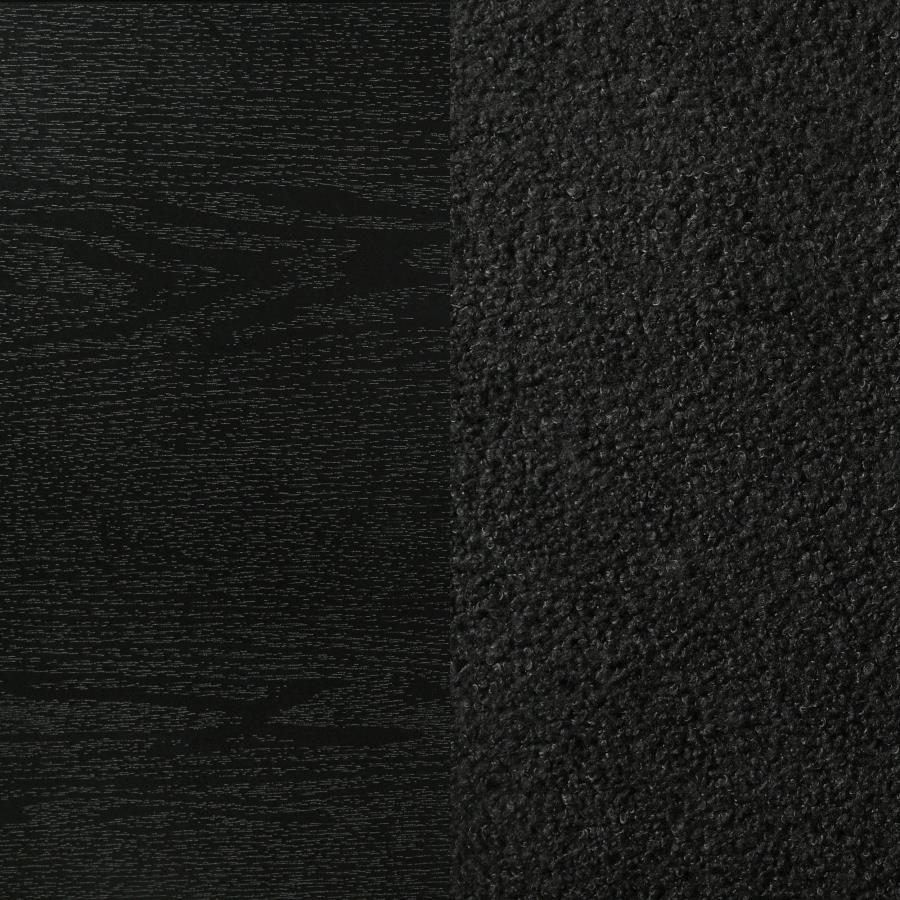 Miranda 54-inch Upholstered Panel Bed Black 206360 - Venini Furniture 