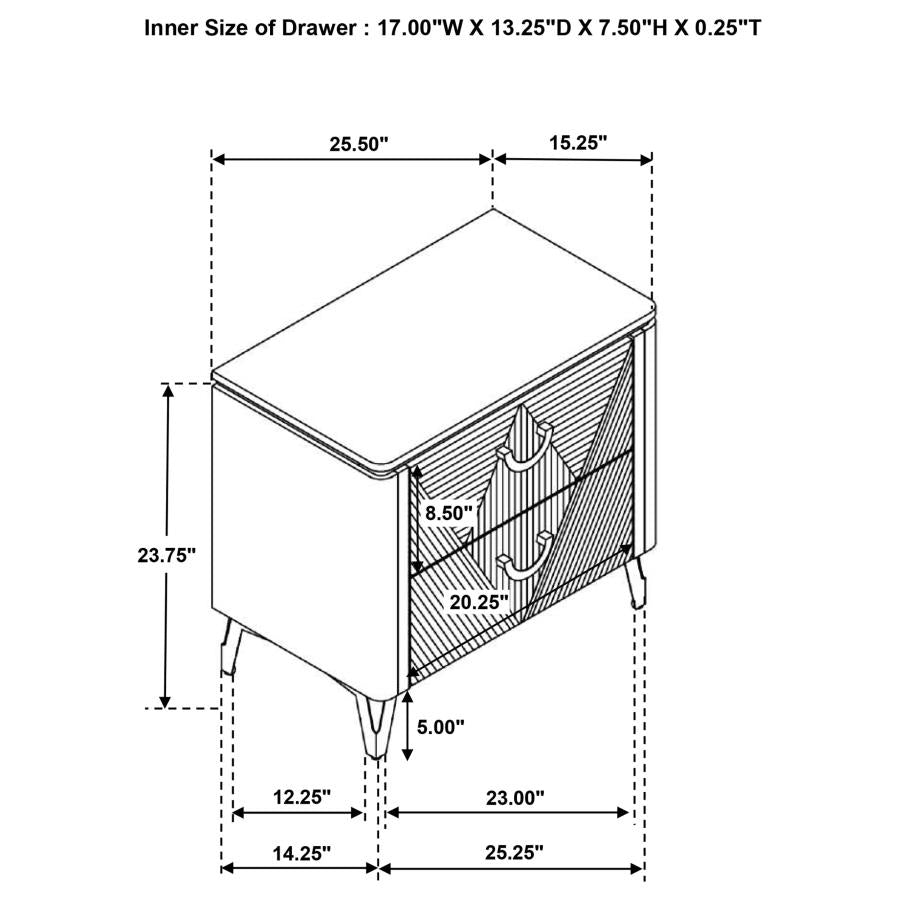 Cassia 4 or 5 piece Eastern King LED Bedroom Set White High Gloss