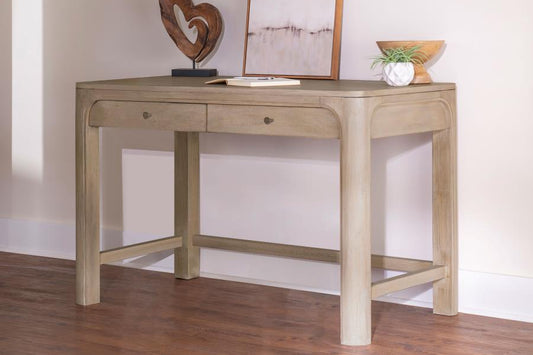 Solano 2-drawer Makeup Table Vanity Desk Weathered Mango 222527