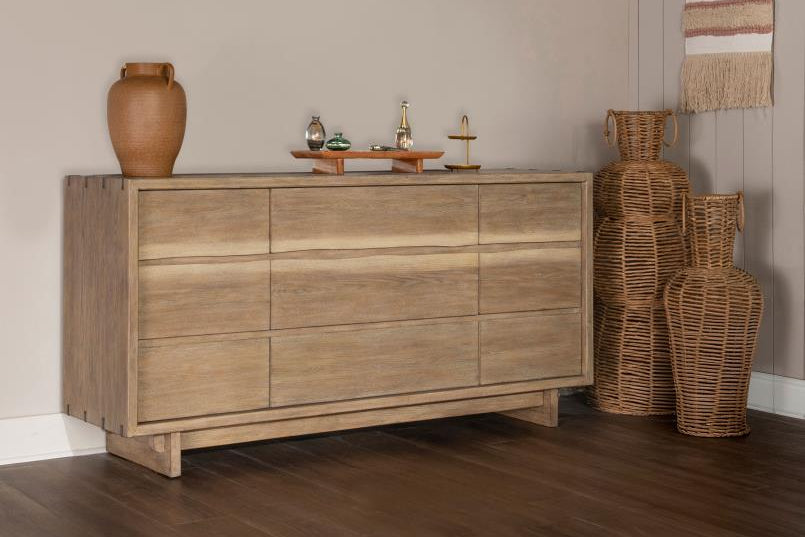 Stillwater 9-Drawer Dresser – Weathered Oak 222803