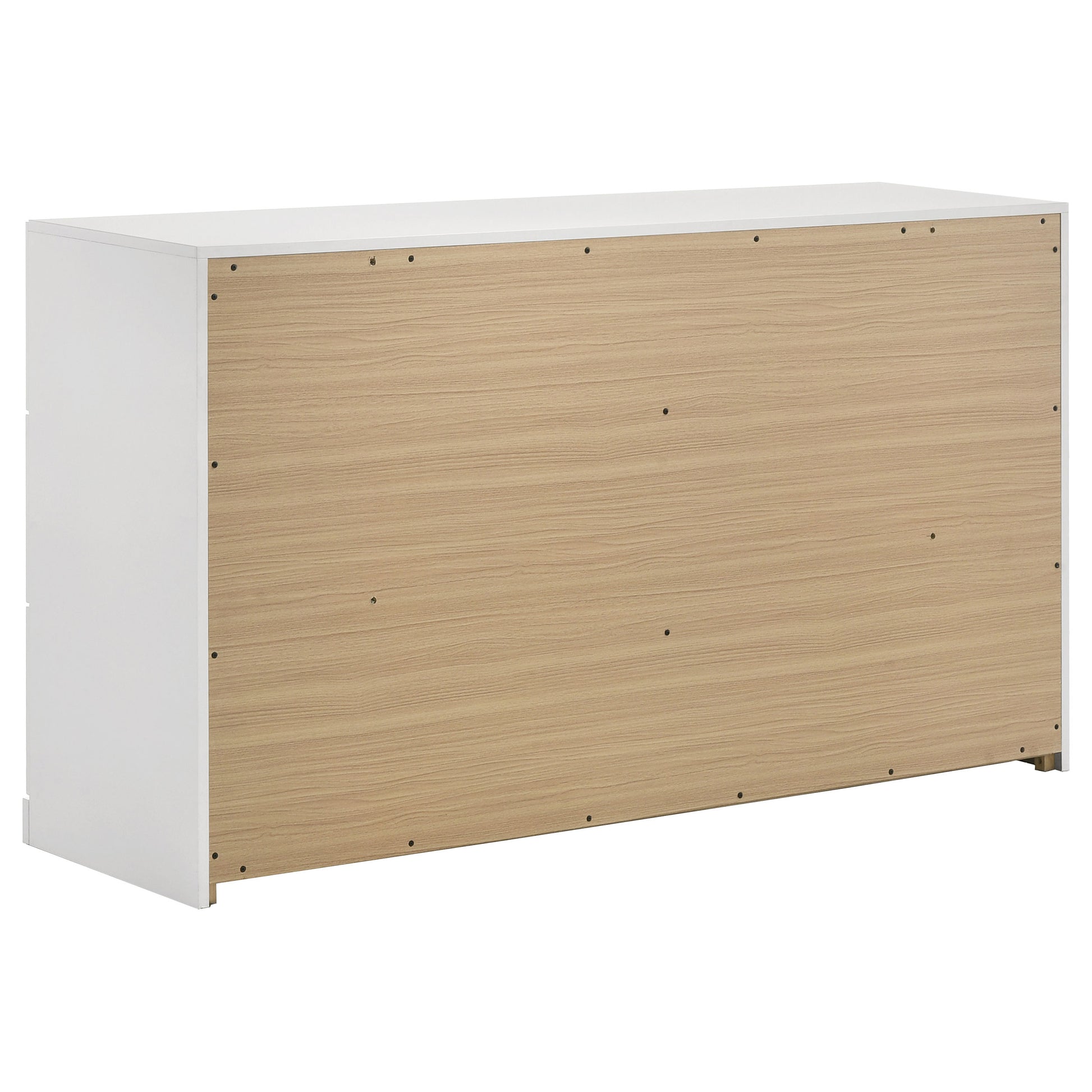 Ines 6-drawer Bedroom Dresser Cabinet White High 223093 - Venini Furniture 