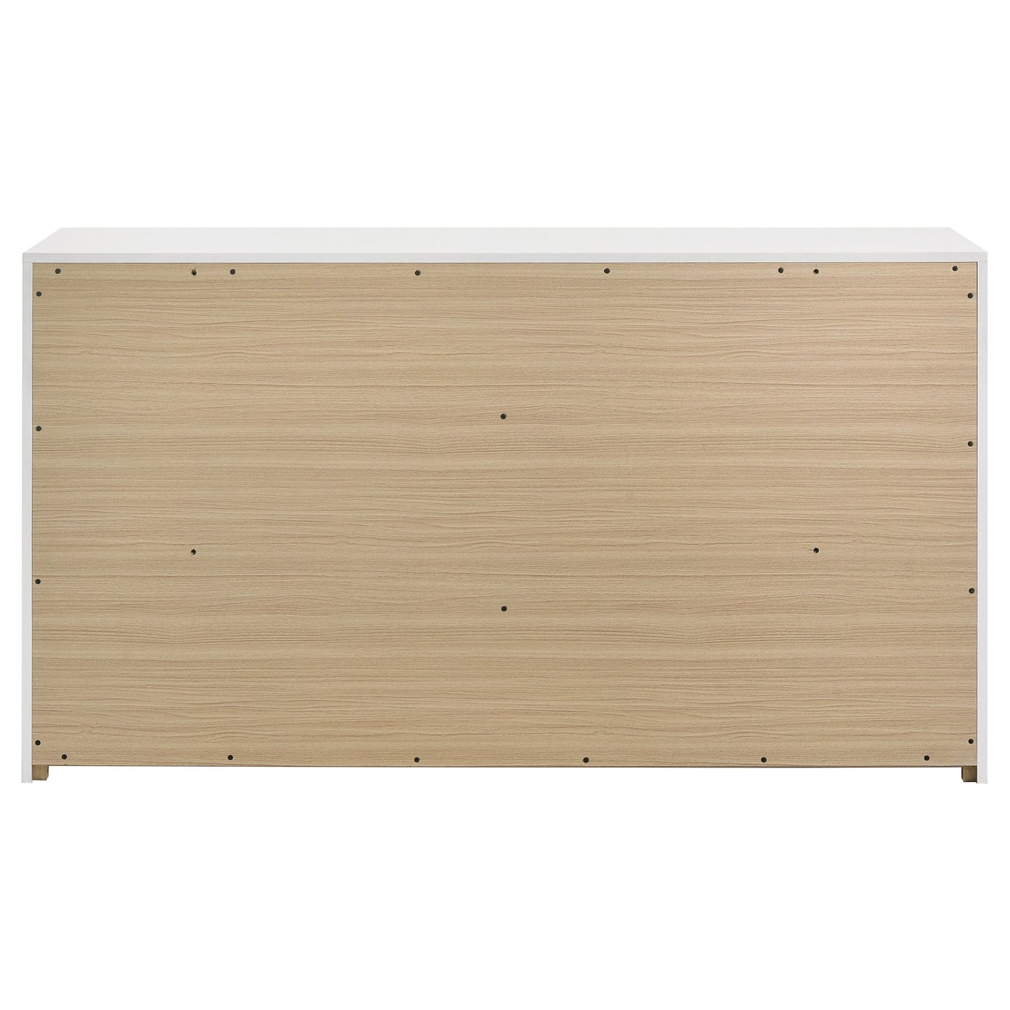 Ines 6-drawer Bedroom Dresser Cabinet White High 223093 - Venini Furniture 