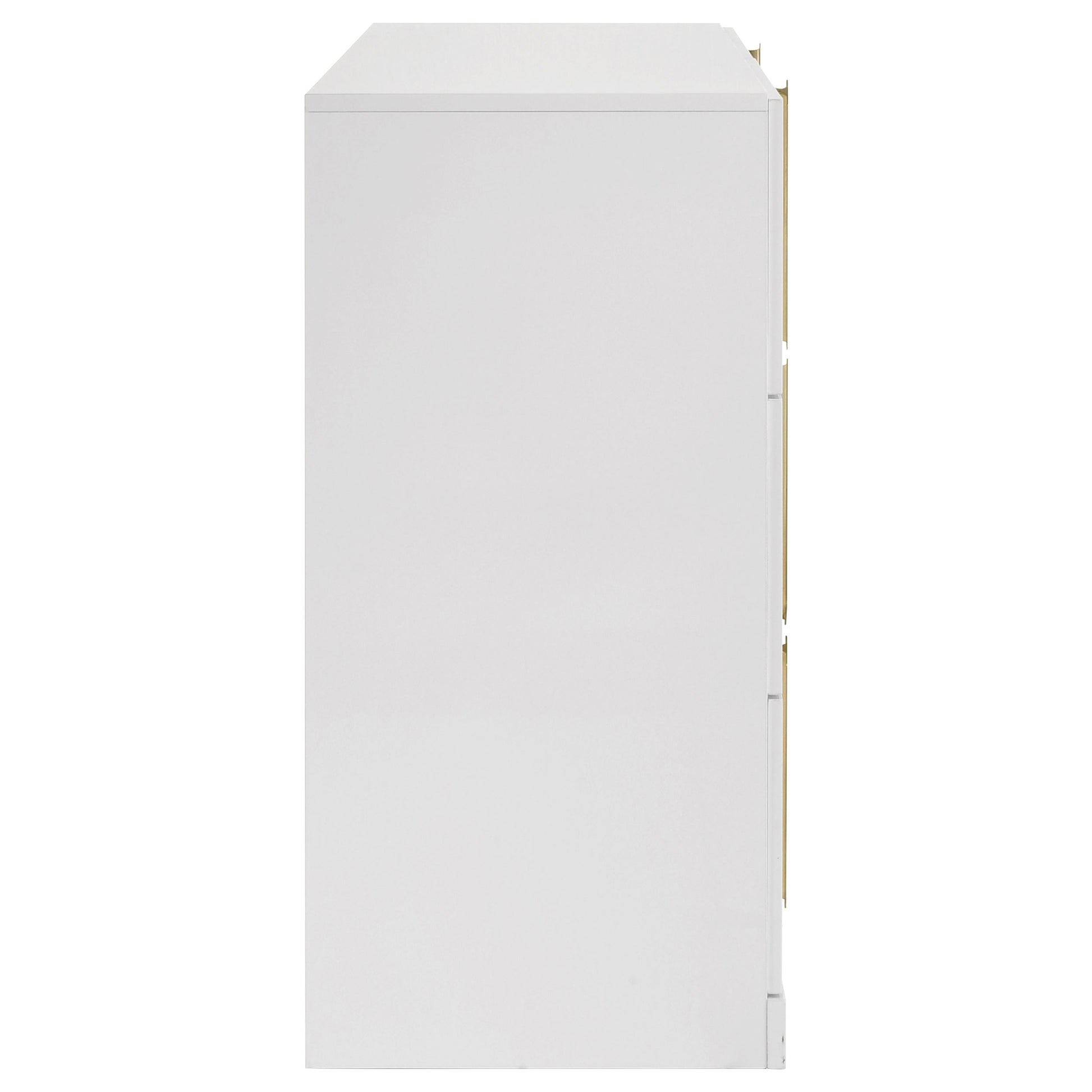 Ines 6-drawer Bedroom Dresser Cabinet White High 223093 - Venini Furniture 