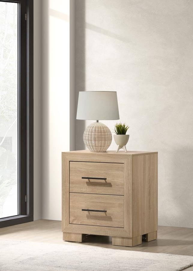 Arielle Eastern King Or Queen Bookcase Panel Storage Bed Light Oak.