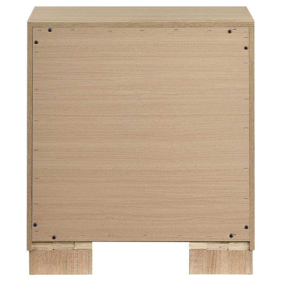 Arielle Eastern King Or Queen Bookcase Panel Storage Bed Light Oak.