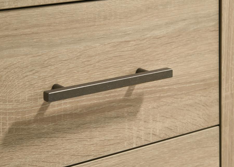 Arielle Eastern King Or Queen Bookcase Panel Storage Bed Light Oak.