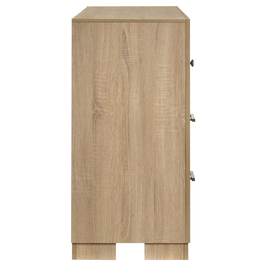 Arielle Eastern King Or Queen Bookcase Panel Storage Bed Light Oak.