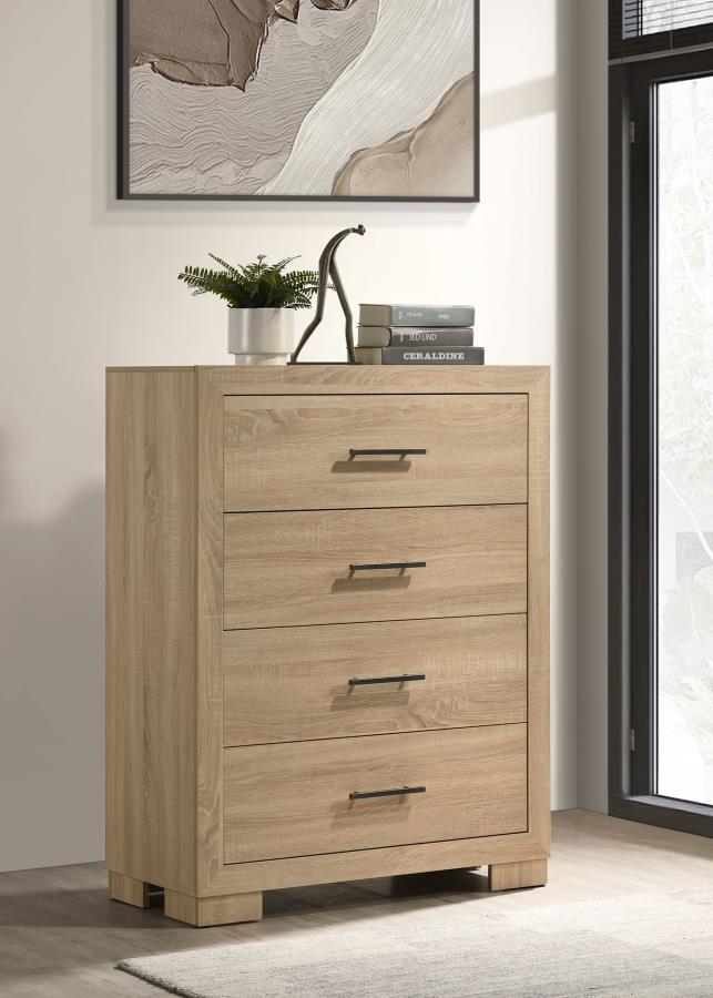 Arielle Eastern King Or Queen Bookcase Panel Storage Bed Light Oak.