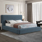 Devin Linen Textured Fabric Bed SKU: DevinBeige-F