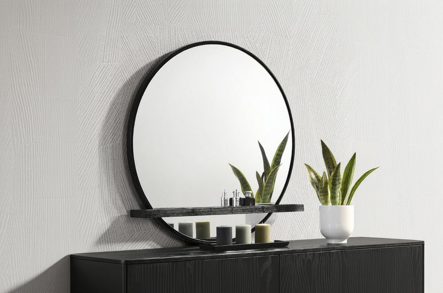 Arini Dresser Mirror Black  224334 - Venini Furniture 