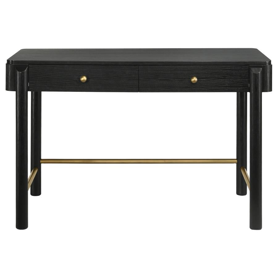 Arini 2-drawer Vanity Desk Makeup Table Black 224337 - Venini Furniture 