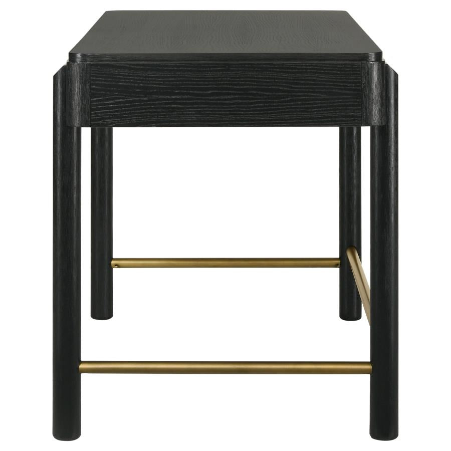 Arini 2-drawer Vanity Desk Makeup Table Black 224337 - Venini Furniture 