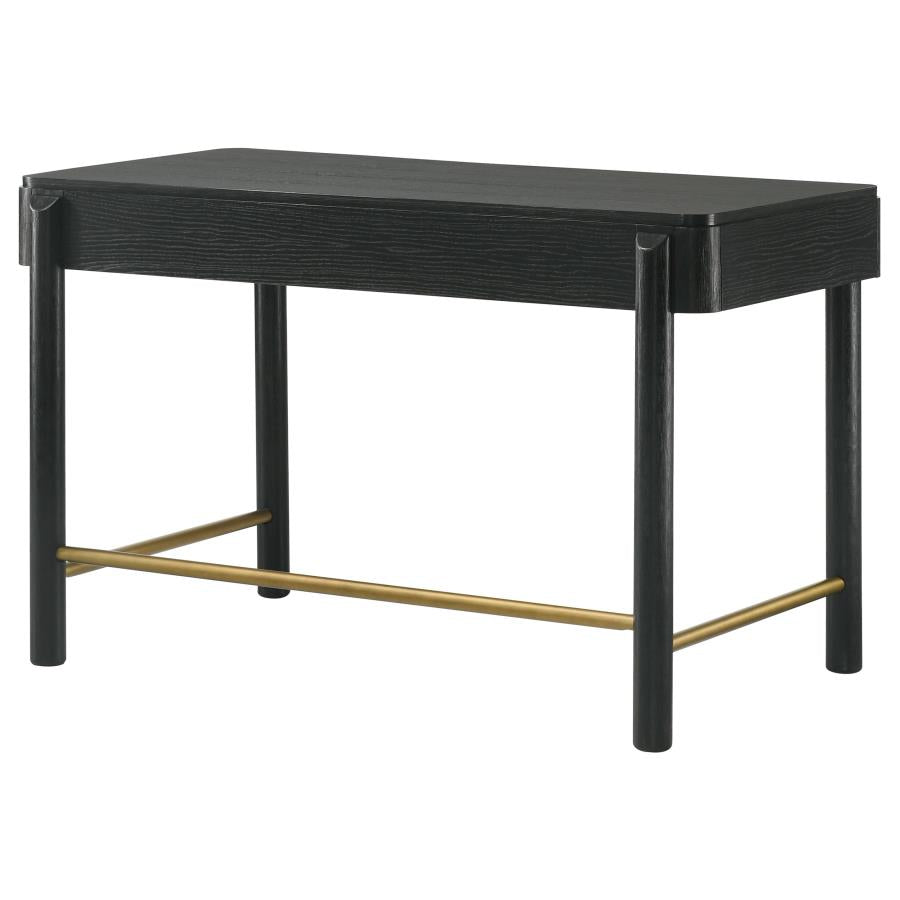 Arini 2-drawer Vanity Desk Makeup Table Black 224337 - Venini Furniture 