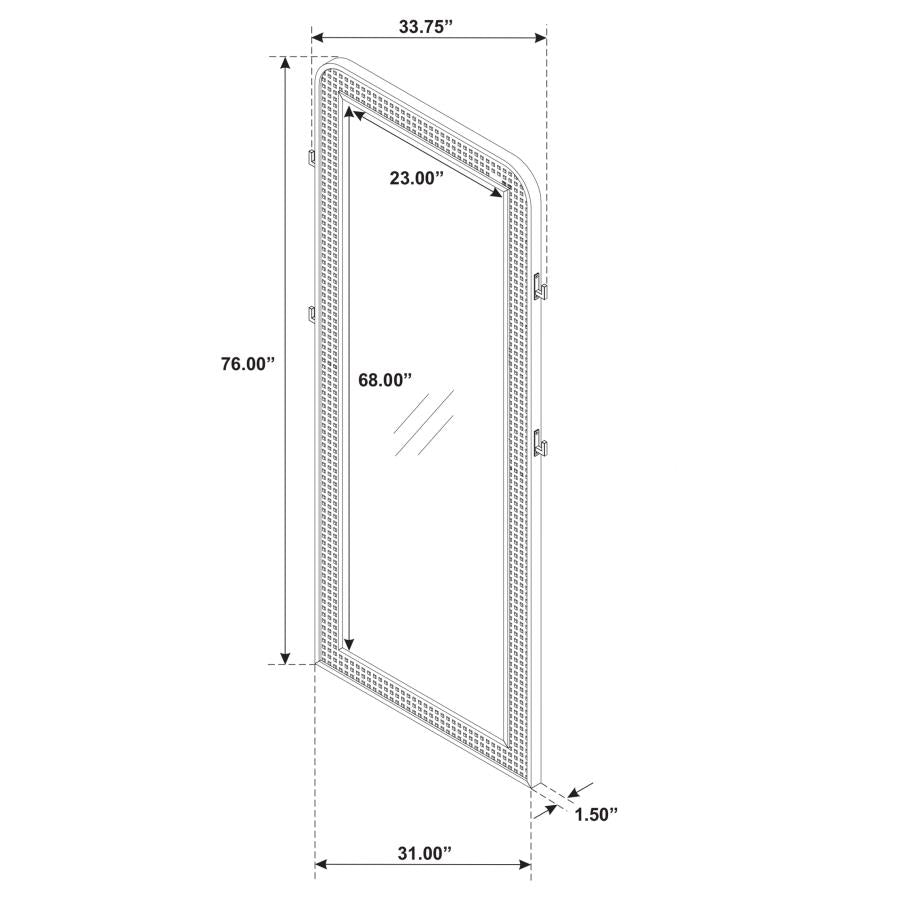Arini Upholstered Panel Bed Black and Grey