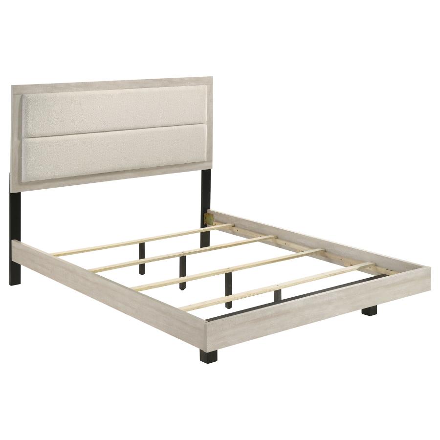 Trenton 54-inch Wood Queen Panel Bed Rustic Cream Twin 225061T, Full 225061F, Queen 225061Q AND Eastern King 225061KE.