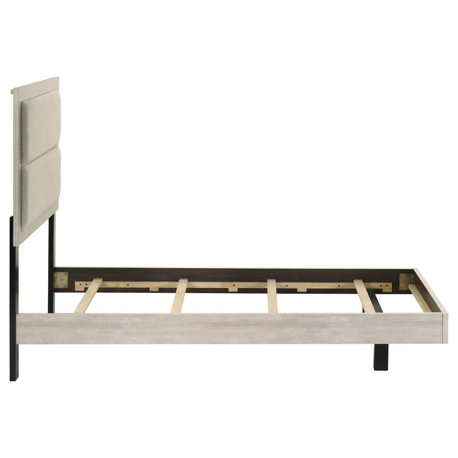 Trenton 54-inch Wood Queen Panel Bed Rustic Cream Twin 225061T, Full 225061F, Queen 225061Q AND Eastern King 225061KE.