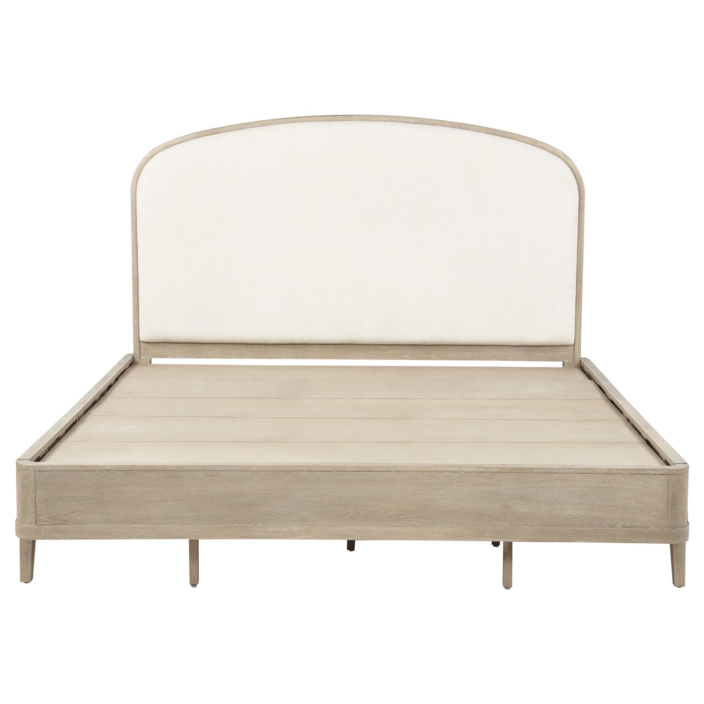 Lucaire  Upholstered Panel Bed Sandstone