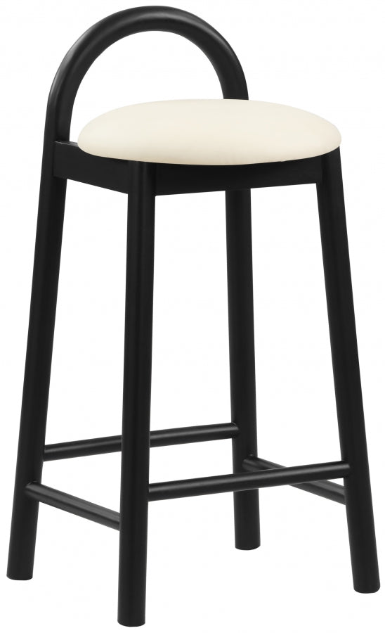 Calvin Faux Leather Counter Stool SKU: 476Cream-C