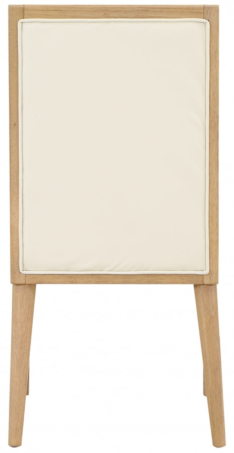 Bristol Faux Leather Dining Chair SKU: 485Cream-C