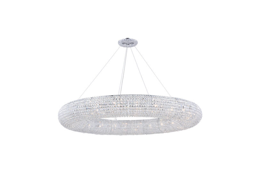 Paris 30 Light 71 inch Chrome Chandelier Ceiling Light