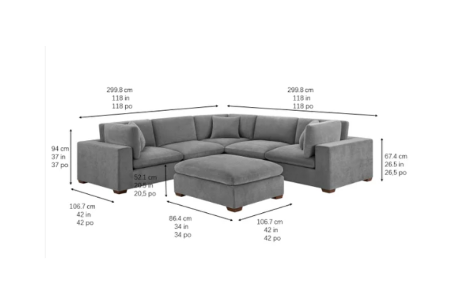 Thomasville Lowell 6 - piece Modular Sectional
