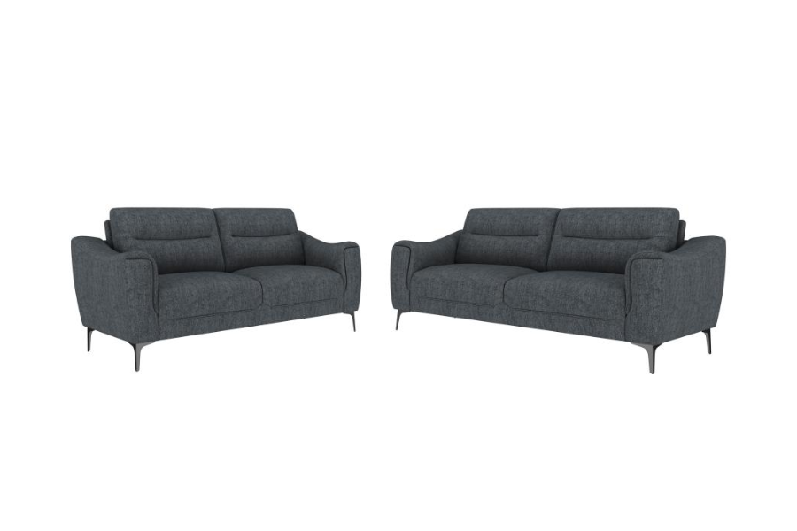 Nolan 2-piece Upholstered Sofa Set Charcoal 509281-S2 Comming Soon