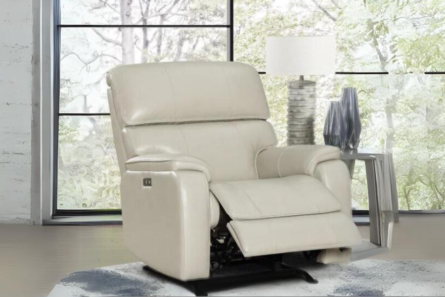 Barcalounger Columbia Leather Power Recliner with Power Headrest Venini Furniture