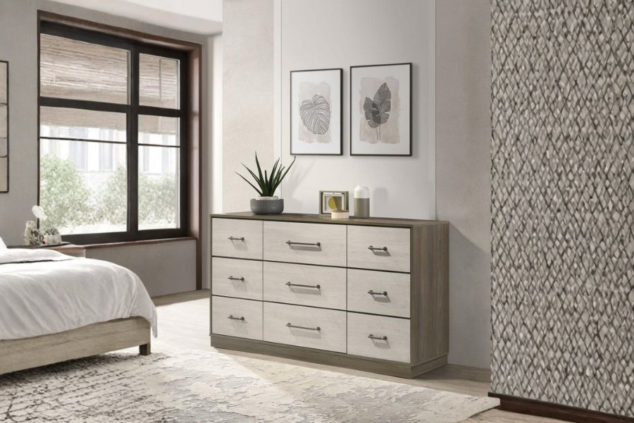 Fenwick 9-drawer Dresser Grey Oak 224983