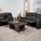 Conjunto de sofá reclinable tapizado de 2 piezas Raelynn gris 603191-S2 