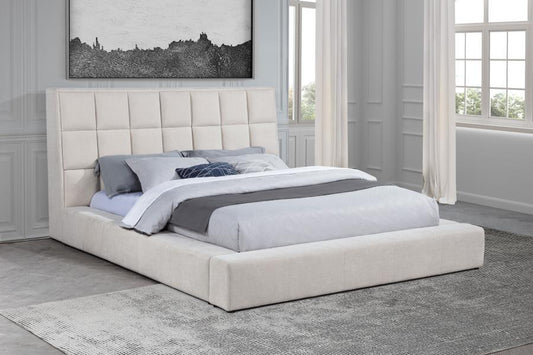 Dreux Upholstered Panel Platform Bed