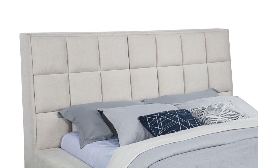 Dreux Upholstered Panel Platform Bed