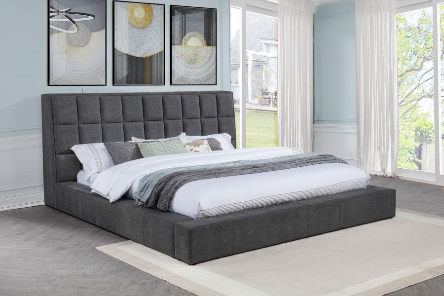 Dreux Upholstered Panel Platform Bed
