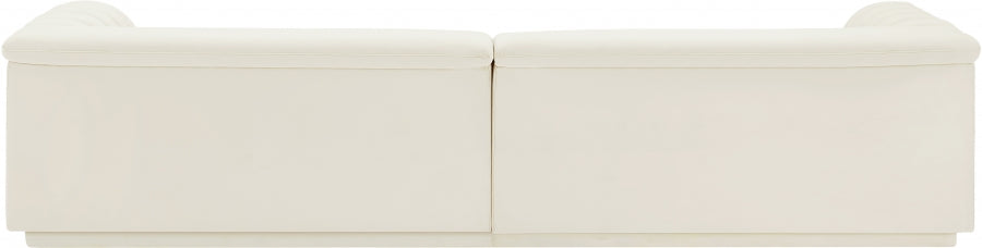 Sofá de terciopelo en cascada SKU: 194Cream-S119