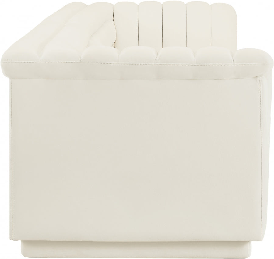 Sofá de terciopelo en cascada SKU: 194Cream-S119