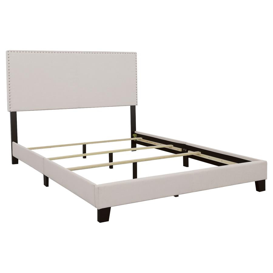 Boyd Upholstered Panel Bed Ivory