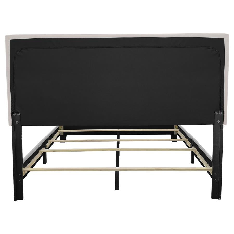 Boyd Upholstered Panel Bed Ivory