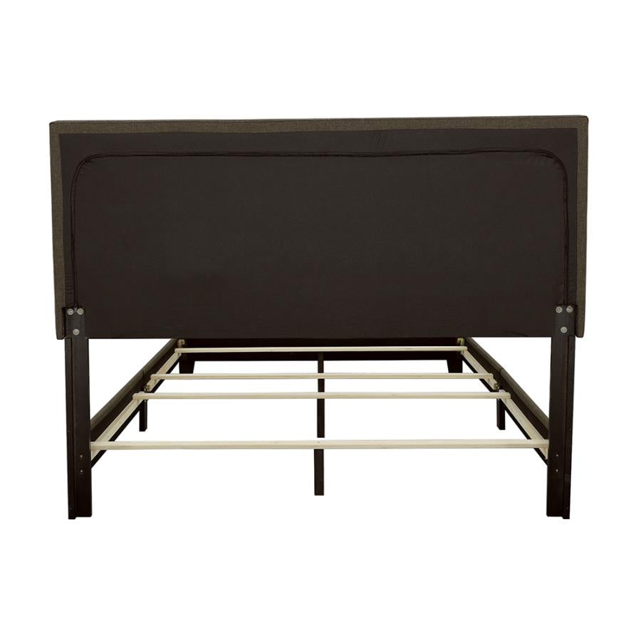 Boyd Upholstered Panel Bed Charcoal