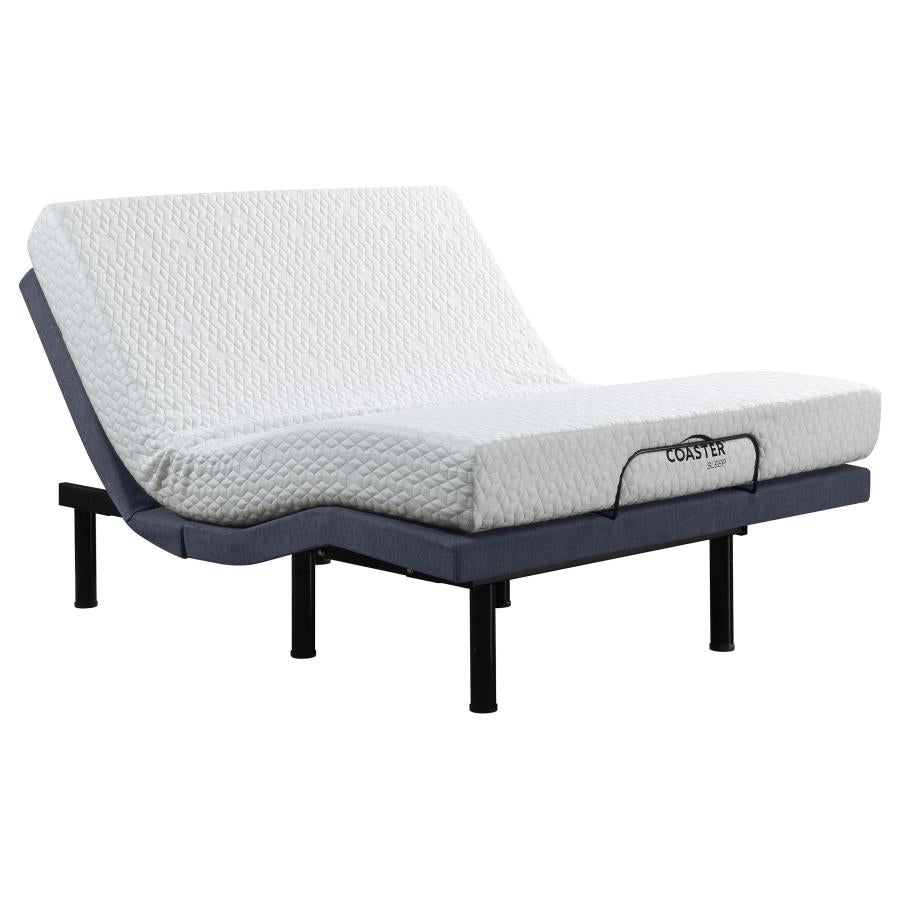 Clara Adjustable Bed Base Grey and Black.