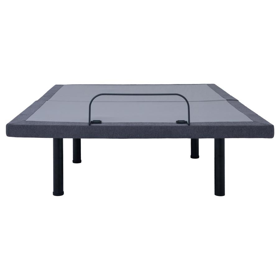 Clara Adjustable Bed Base Grey and Black.