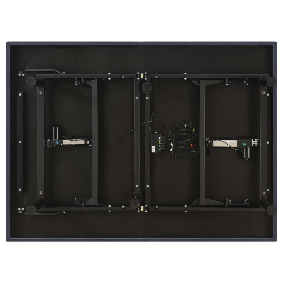 Clara Adjustable Bed Base Grey and Black.