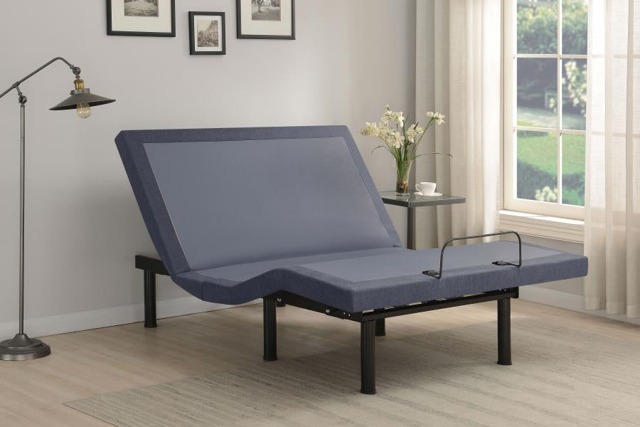 Negan Adjustable Bed Base Grey and Black